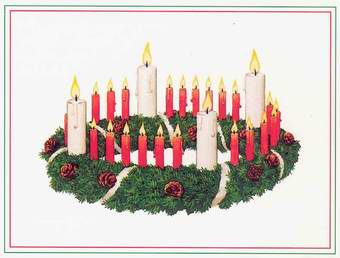 Der erste Adventskranz hatte 23 Kerzen und hing im "Rauhen Haus" von Johann Hinrich Wichern in Hamburg