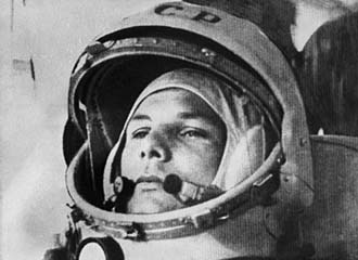 Kosmonaut J. Gagarin 1961 vor dem Start