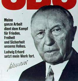 K.Adenauer, v. Wahlplakat 1963