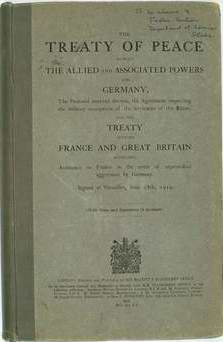Friedensvertrag von Versailles 1919 