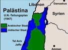 1947: UNO beschließt Teilung des britischen Mandatsgebietes in einen jüdischen und einen arabischen Staat