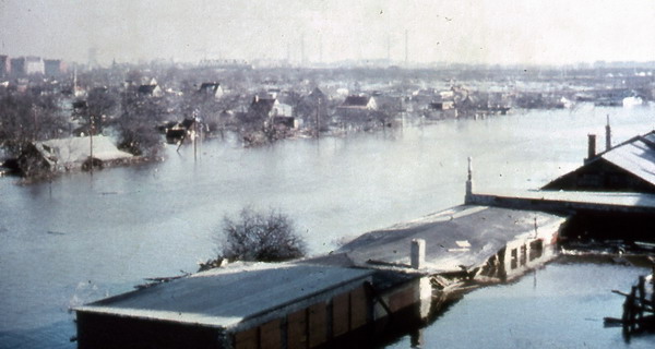 Sturmflut 1962 im Hamburg-Wilhelmsburg
