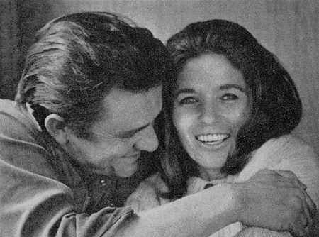 Johnny Cash mit seiner 2. Frau June Carter Cash, 1969