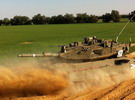 israelischer Panzer auf  Patrouille