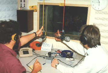 Peter Marsing  (li.) und Joachim Zimber "on air"