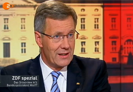 04.01.2012: In einem gemeinsamen Interview von ARD udn ZDF muss sich Bundespräsident Christian Wulff 
