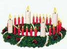 Der erste Adventskranz