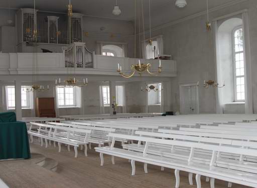 Kirchensaal der Brüderunität in Herrnhut