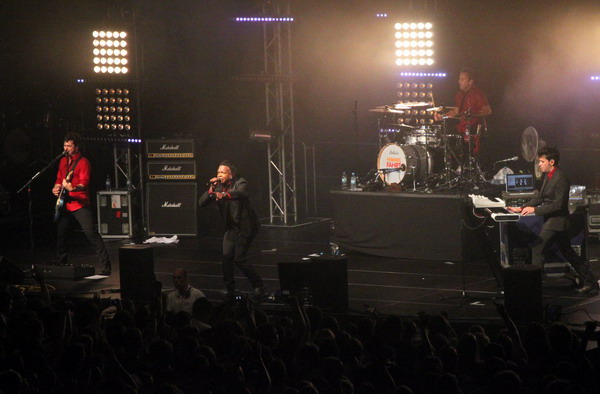 Die Newsboys aus Australien auf der Hauptbühne auf dem Himmelfahrtfestival am 07.06.2012 in Heilbronn