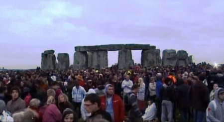 Warten auf den Moment in Stonehenge