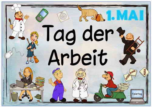 Grafik "Tag der Arbeit, 1. Mai"
