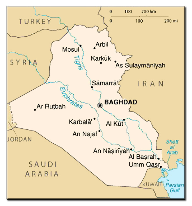 Irak Karte