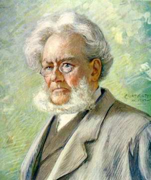 Schriftsteller Henrik Ibsen