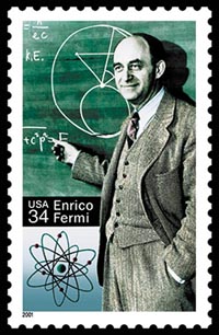 Enrico Fermi auf US-Briefmarke