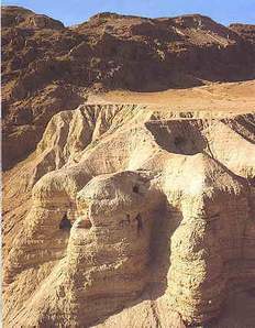 Fundort der Schriftrollen bei Qumran
