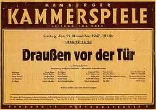 "Draußen vor der Tür" von Wolfgang Borchert - Uraufführung Hamburger Kammerspiele