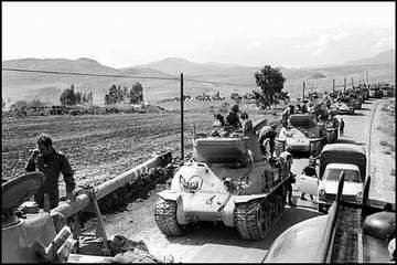 Okt. 1973 : Israelische Panzer rollten Richtung Golan-Höhen