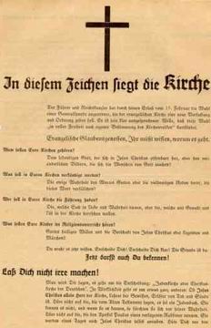 Mitteilungsblatt der Bekennenden Kirche um 1934