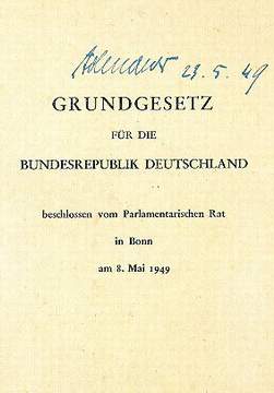 Grundgesetz 1949