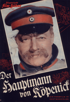 Filmplakat 1956: Heinz Rühmann als "Der Hauptmann von Köpenick", Regie: Helmut Käutner 