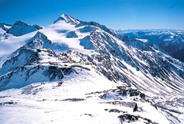 Ötzi"-Fundort in den Ötztaler Alpen