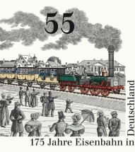 Sonderbriefmarke "175 Jahre Eisenbahn in Deutschland“