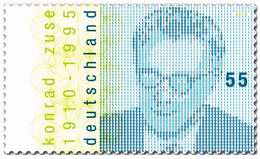 Briefmarke zum 100. Geburtstag von Konrad Zuse