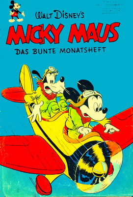 Erste Ausgabe vom Micky Maus- Heft am 29.08.1951 im Der Egmont Ehapa Verlag Heft 1