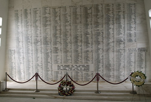Namen der getöteten Besatzungsmitglieder der USS Arizona, die beim Angriff auf Pearl Harbor getötet wurden