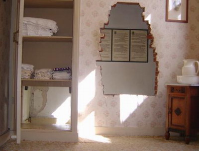 Das Versteck hinter einer eingezogenen Wand in Corrie ten Booms Schlafzimmer rettete vielen Juden das Leben