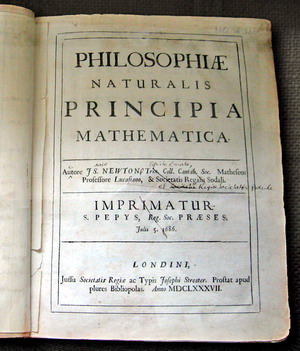 "Philosophiae naturalis principia mathematica" von Isaac Newton