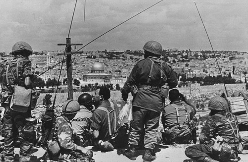 Juni 1967: Israelische Truppen vor der Eroberung der Altstadt von Jerusalem