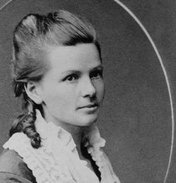 Cäcilie Bertha Benz, geb. Ringer, um 1871. Sie unternahm die erste Fernfahrt mit einem Auto