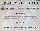 Friedensvertrag von Versailles nach dem 1. Weltkrieg vor 95 Jahren