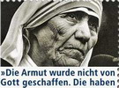 Deutsche Sonderbriefmarke zum 100. Geburtstag von Mutter Teresa