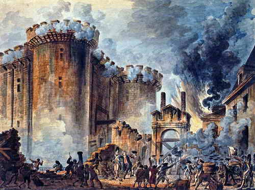 Der Sturm auf die Bastille am 14. Juli 1789, Verhaftung des Kommandaten Bernard René Jourdan, Marquis von Launay