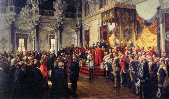 25.06.1888: Die Eröffnung des deutschen Reichstages im Weißen Saal des Berliner Schlosses, erster zeremonieller Auftritt Wilhelms II. als Kaiser. 