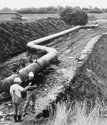 Bau der deutsch-sowjetischen Erdgaspipeline