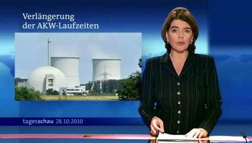 Bundestag beschließt Laufzeitverlängerung deutscher Kernkraftwerke, Tagesschau 2010