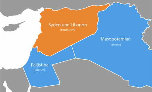 mehr über das britische Mandatsgebiet Palästina