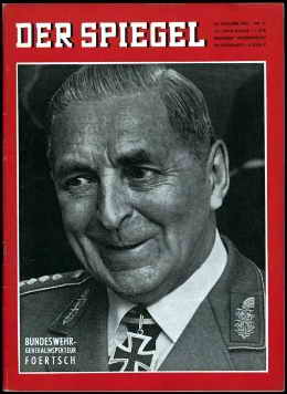 Ausgabe 41/1962 des SPIEGEL, der die SPIEGEL-Affäre auslöste. Sie zeigt Friedrich Foertsch, den damaligen Generalinspekteur der Bundeswehr