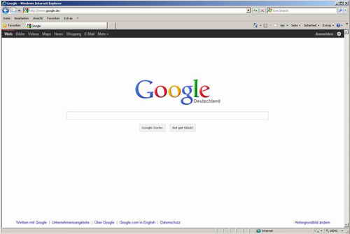 Google-Startseite 2013