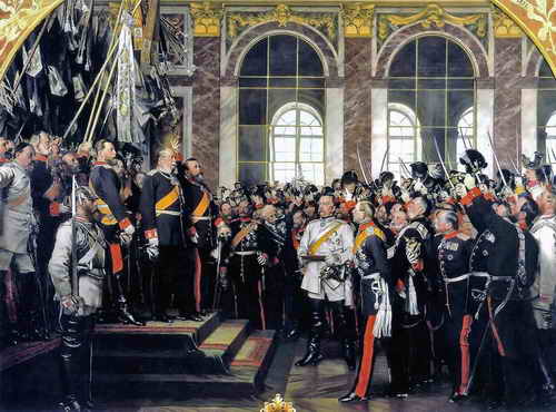 18.01.1871: Proklamation des deutschen Kaiserreiches im Spiegelsaal von Schloss Versailles