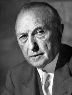 Konrad Adenauer im Alter von 76 Jahren (1952) Bundesarchiv