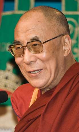 Der 14. Dalai Lama, buddhistische Mönch Tendzin Gyatsho, geb. 6.07.1935
