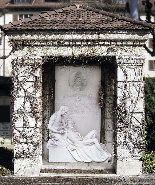 Grabstätte von Henry Dunant, Friedhof Zürich-Sihlfeld, Schweiz