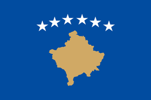 Flagge des Kosovo