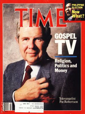 "Televangelist" Pat Robertson auf dem Titelblatt des Time-Magazins