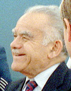 Yitzhak Schamir als Ministerpräsident  Israels in den USA