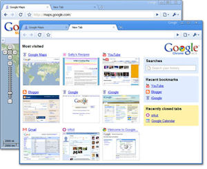 Google Chrome Webbrowser